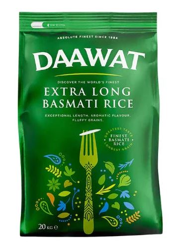 RICE - Daawat Extra Long Basmati 20Kg