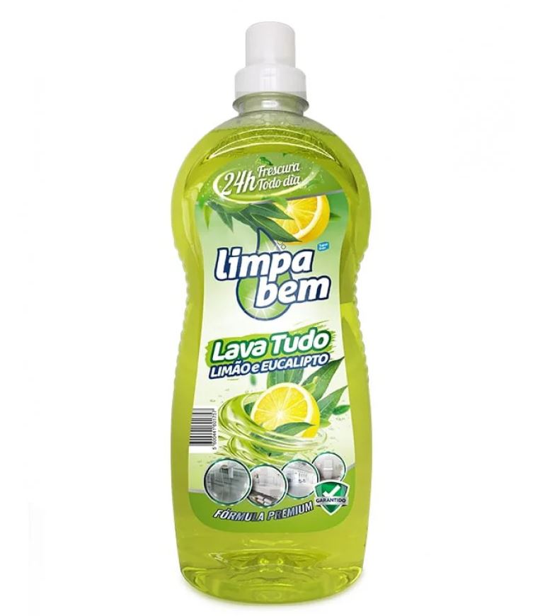 LIMPA BEM - LAVA TUDO - LIMAO EUCALIPTO - 1.5L