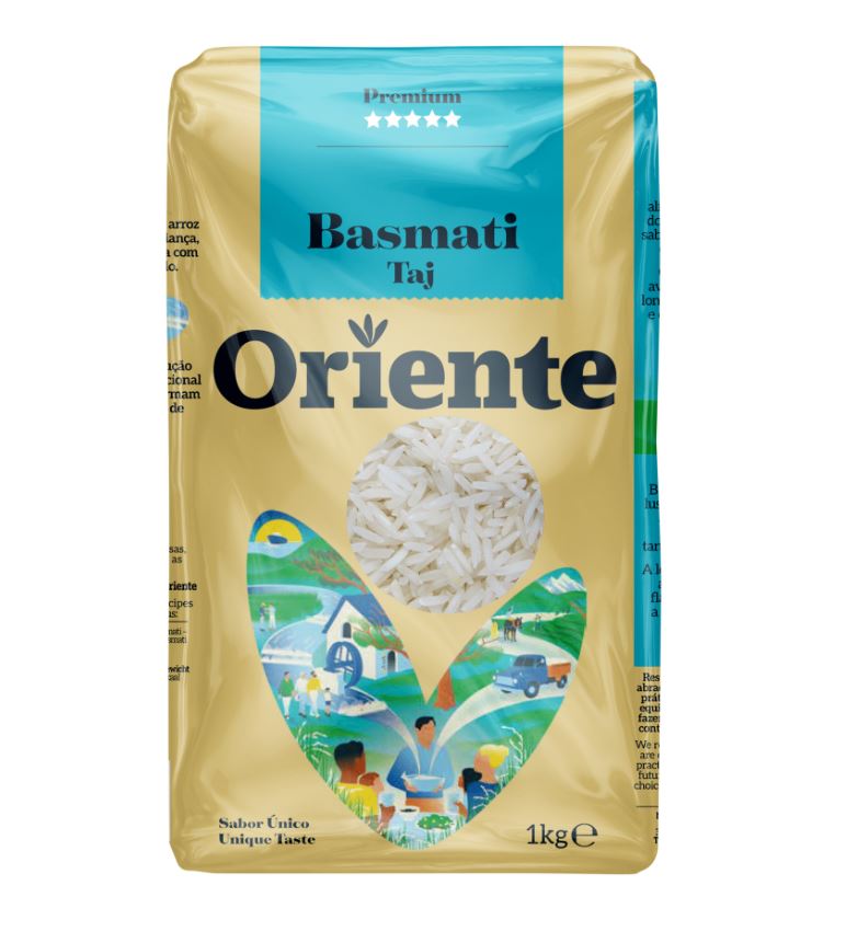 ORIENTE - TAJ - BASMATI RICE - 1KG X 12 UND.