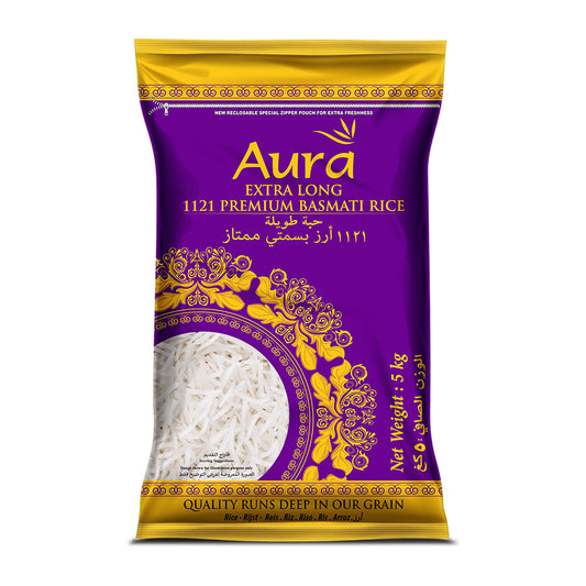 RICE - AURA 1121- EXTRA LONG BASMATI  5KG