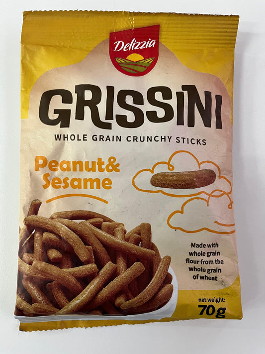 Grissini Crunchy Sticks Peanuts & Sesame 70 G