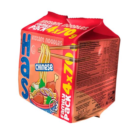 HAS CHINESE Instant noodles Family Pack