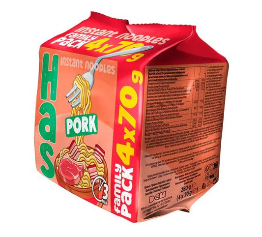 HAS PORK Instant noodles Family Pack