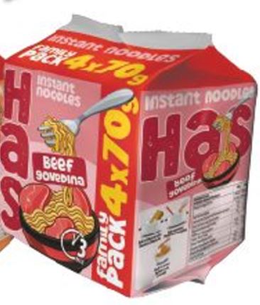 HAS BEEF Instant noodles Family Pack