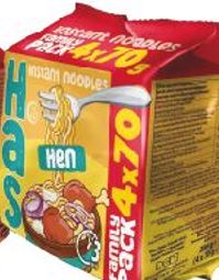HAS HEN HALAL instant noodles family pack